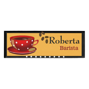 Kaffeebezeichnung Namenschild