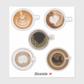 Kaffeeblatt-Aufkleber für Scrapbook und Tagebuch Aufkleber (Blatt)