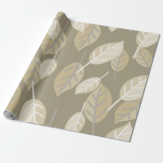 Kaffeeblätter Verpackungspapier Geschenkpapier (Ungerollt)