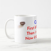 Kaffeebohne, Alarm-waches lebendiges Kaffeetasse (Links)