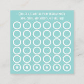 Kaffeebohne-Briefmarkenkarte Treuekarte (Rückseite)