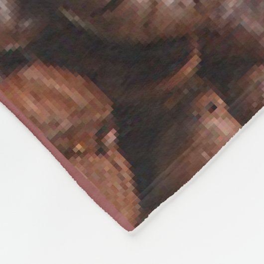 Kaffeebohne-Decke Fleecedecke (Ecke)