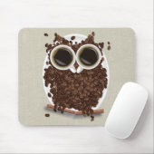 Kaffeebohne-Eule Mousepad (Mit Mouse)