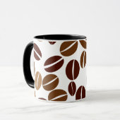 Kaffeebohne - klassischer weißer tasse (Vorderseite Links)