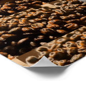 KAFFEEBOHNE-KUNST-PLAKAT POSTER (Ecke)