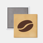 Kaffeebohne Magnet (Vorderseite/Rückseite)