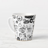 Kaffeebohne Milchtasse (Linke Ecke)