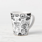 Kaffeebohne Milchtasse (Rechte Ecke)