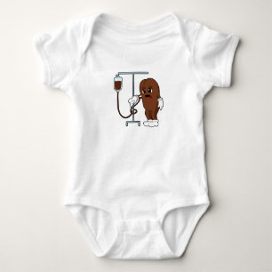 Kaffeebohne mit Kaffeekanne Baby Strampler