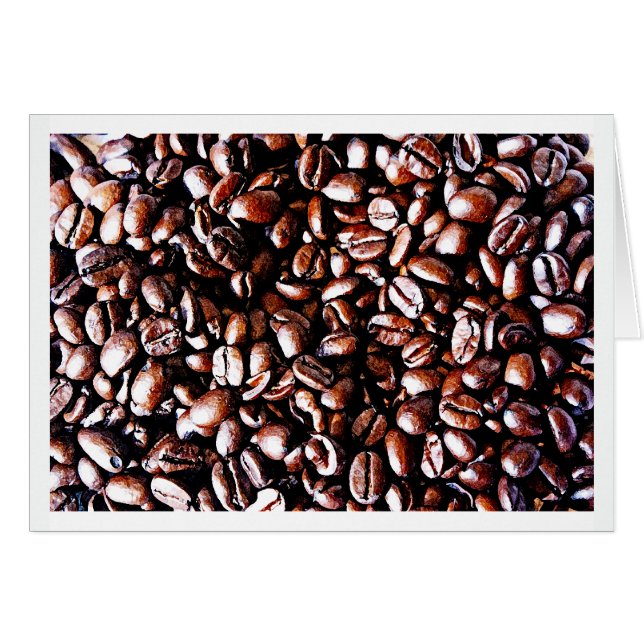 Kaffeebohne-Muster - dunkler Braten (Vorderseite (Horizontal))