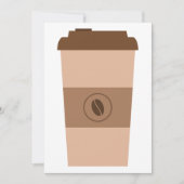 Kaffeebohne-Schale Einladung (Vorderseite)