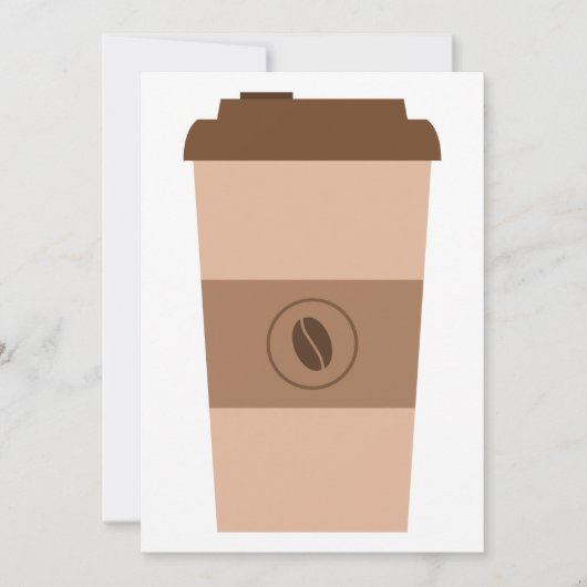 Kaffeebohne-Schale Einladung (Vorderseite)