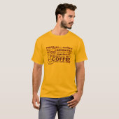 Kaffeebohne-Text T-Shirt (Vorne ganz)