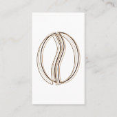 Kaffeebohne-Unschärfekuponkarte Treuekarte (Vorderseite)