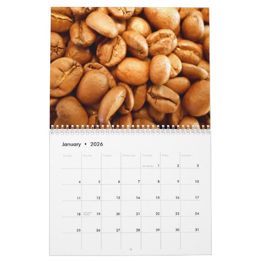 Kaffeebohne-Wandkalender Kalender (Jan 2026)
