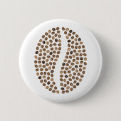 Kaffeebohnebohne Button (Vorderseite)