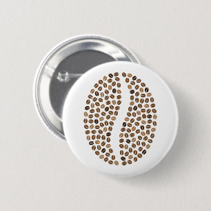 Kaffeebohnebohne Button