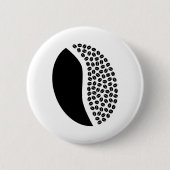 Kaffeebohnebohne Button (Vorderseite)