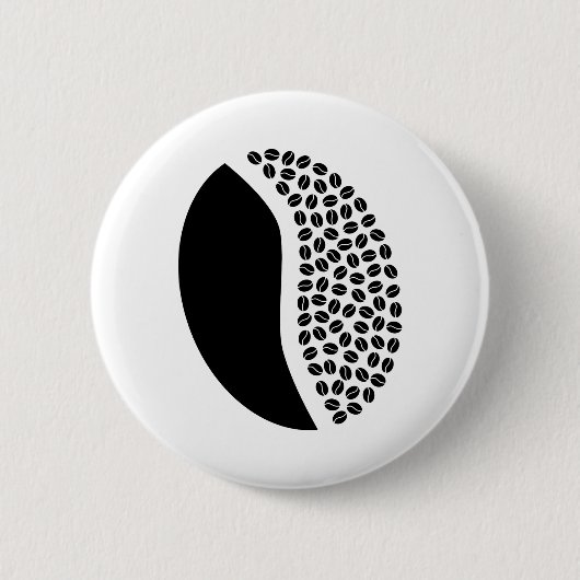 Kaffeebohnebohne Button (Vorderseite)