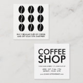 Kaffeebohneloyalität Treuekarte (Vorne/Hinten)