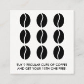 Kaffeebohneloyalität Treuekarte (Vorderseite)