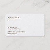 Kaffeebohnen | 10 Besuchskarte Treuekarte (Rückseite)