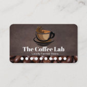 Kaffeebohnen | 10 Besuchskarte Treuekarte (Vorderseite)