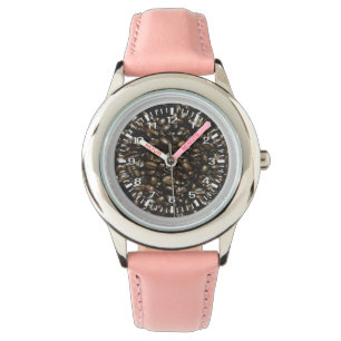 Kaffeebohnen Armbanduhr