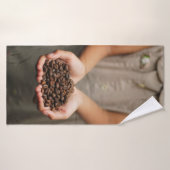 Kaffeebohnen aroma geröstet badehandtuch (Badehandtuch)