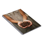 Kaffeebohnen aroma geröstet notizblock (Rechte Seite)