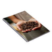 Kaffeebohnen aroma geröstet notizblock (Rechte Seite)