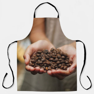 Kaffeebohnen aroma geröstet schürze