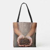 Kaffeebohnen aroma geröstet tasche (Rückseite)