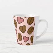 Kaffeebohnen aus süßem Herzen Milchtasse (Rechts)