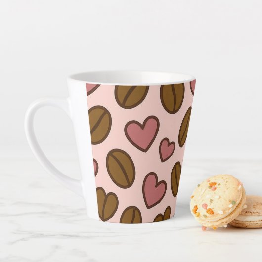 Kaffeebohnen aus süßem Herzen Milchtasse (Beispiel)