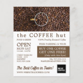 Kaffeebohnen, Barista, Café, Coffeehouse Advert Flyer (Vorne)