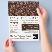 Kaffeebohnen, Barista, Café, Coffeehouse Advert Flyer (Hand)
