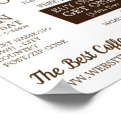 Kaffeebohnen, Barista, Café, Coffeehouse Advert Poster (Ecke)