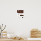 Kaffeebohnen, Barista, Café, Coffeehouse Advert Poster (Küche)