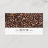 Kaffeebohnen, Barista, Café, Kaffeehaus Visitenkarte (Vorderseite)