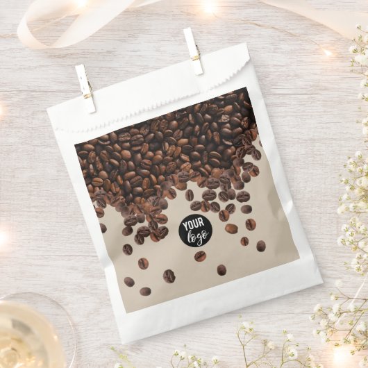 Kaffeebohnen - Berufliches Firmenlogo Geschenktütchen (Ausgeschnitten)