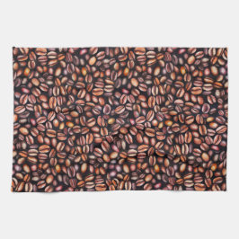 Kaffeebohnen Bleistift Zeichnend Muster rustikal b Geschirrtuch