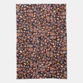 Kaffeebohnen Bleistift Zeichnend Muster rustikal b Geschirrtuch (Vertikal)