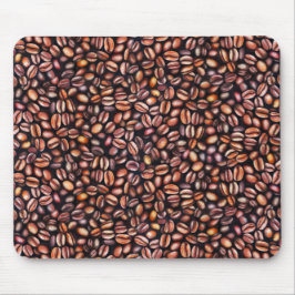 Kaffeebohnen Bleistift Zeichnend Muster rustikal b Mousepad
