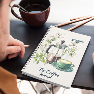 Kaffeebohnen Brauerblendmethode Coffee Journal Notizblock