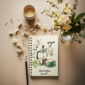 Kaffeebohnen Brauerblendmethode Coffee Journal Notizblock