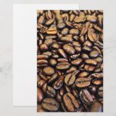 Kaffeebohnen Briefpapier (Vorne/Hinten)