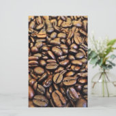 Kaffeebohnen Briefpapier (Stehend Vorderseite)