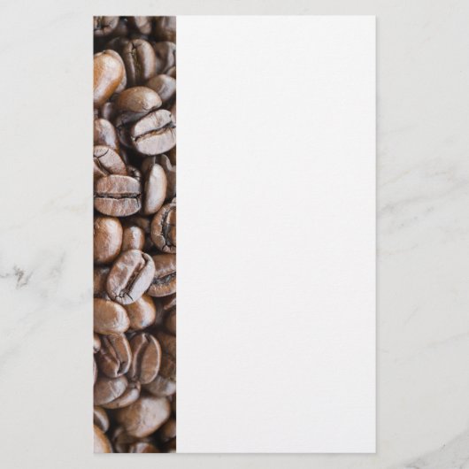 Kaffeebohnen Briefpapier (Vorderseite)