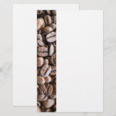 Kaffeebohnen Briefpapier (Vorne/Hinten)